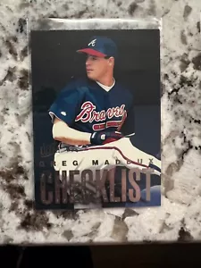 Tarjeta Fleer Ultra MLB 1997 Atlanta Braves Greg Maddux lista de verificación #4 de 10 - Imagen 1 de 1