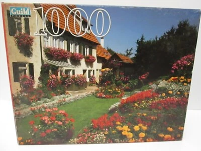 NEW/NOS HASBRO 2000 SEALED JIGSAW PUZZLE 1000 PIECES FLOWER GARDEN OWEN GERMANY - Image 1 of 4