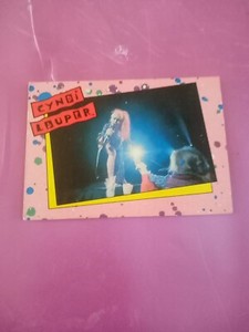 1985 Topps Cyndi Lauper #25 Girls Just Want To Have Fun True Colors ✨