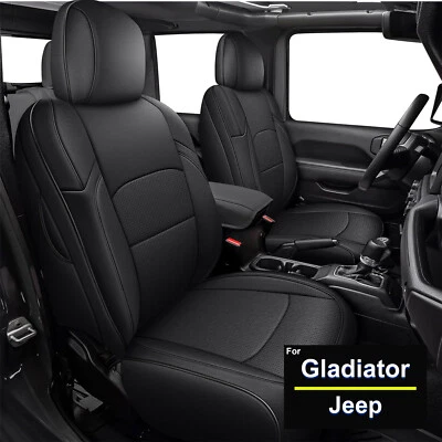 Car Seat Covers 5-Seats Waterproof For Jeep Gladiator JT Seat Covers 2020-2024 - Image 1 of 4