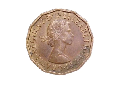 1963 Great Britain 3 Pence Elizabeth II KM# 900 -  Very Nice Circ! -c3408xux - Image 1 of 2