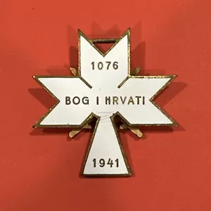 CROATIA KING ZVONIMIR Order Of The Crown, Military Division, II Class Cross - Picture 1 of 2