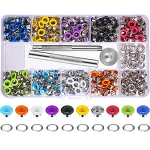 400 Sets 3/16 Inch Multi-Color Grommets Kit Metal Eyelets with Installation T... - Picture 1 of 7