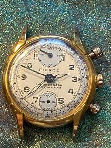A RARE Up/Down 37.25mm Pierce Chronograph, beautiful condition; non-running! - Picture 1 of 6
