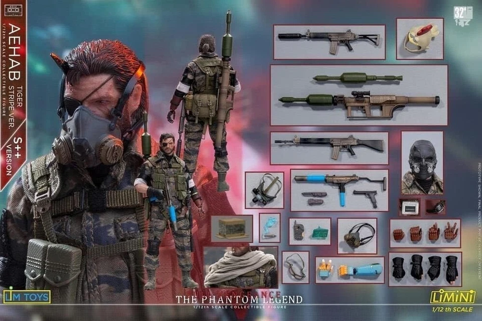 Pre-order LIMTOYS 1/12 Metal Phantom Gear Solid Snake Ishmel Action Figure S++ - image 1 of 4