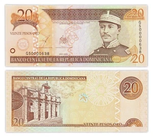 20 PESOS ORO 2003 REPUBLIQUE DOMINICAINE / DOMINICAN REPUBLIC [NEUF / UNC] P169c - Imagen 1 de 1