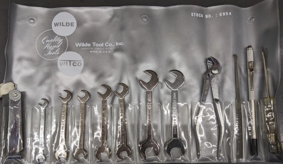 Wilde Tool 12 Piece Master Metric Ignition Wrench Set 8954 Complete USA Foto 1 de 1