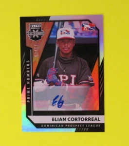 2021 Panini Elite Extra Edition Elian Cortorreal Auto 51/51  Black 174 - Picture 1 of 2