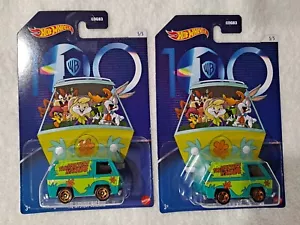 2023 Hot Wheels Warner Brothers WB 100 The Mystery Machine LOT x 2 - Picture 1 of 1