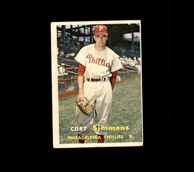 1957 Topps 158 Curt Simmons VG-EX #D422467 - Image 1 of 2