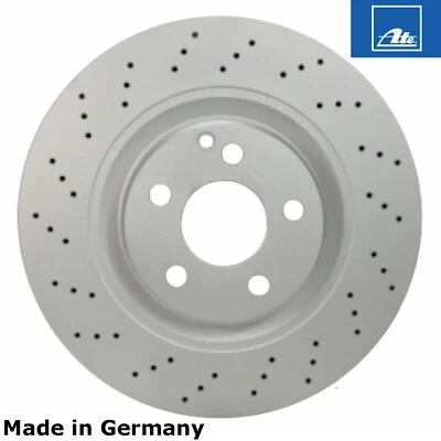 Front Brake Disc Rotor 01-02 Mercedes CL55 S55 AMG CL600 S600 German Ate Drilled - Image 1 of 4