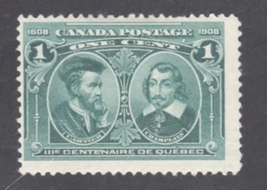 SELLO CANADÁ #97 --- 1c TERCERCENTENARIO - 1908 - SIN USAR - Imagen 1 de 2