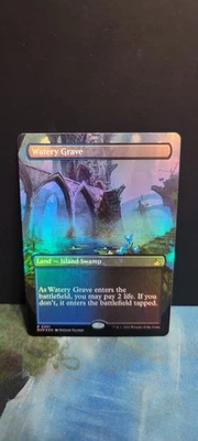Magic The Gathering Ravnica Remastered Watery Grave  Borderless Foil - Image 1 of 2