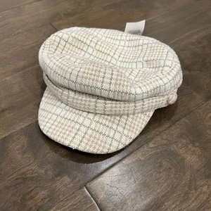 Ivory Military Cabbie Hat - Picture 1 of 4