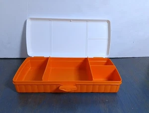 Vintage Tupperware Lunch N Things Divided Container Snack Sandwich Keeper 4195A - Picture 1 of 11