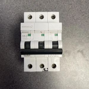 MEM EATON 63 AMP Typ B 10kA DREIPOLIGER MCB SCHUTZSCHALTER MBH363 B63 63A - Bild 1 von 5