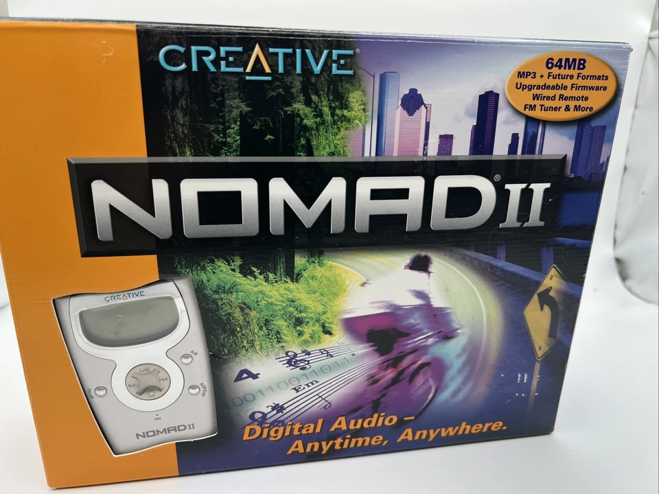 RARO! Creative NOMAD II 64 MB Audio Digital Reproductor MP3 Sintonizador FM Grabación de Voz Foto 1 de 4