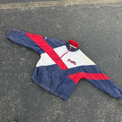 Vintage 90s Atlanta Braves Apex One MLB Jacket Size Large Original 1990s Rare - Image 1 of 4