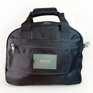 Kenneth Cole Reaction Black Canvas Duffel Travel Bag Double Handles/Strap - Picture 1 of 15