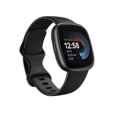 Sportuhr Smartwatch Fitnessuhr Fitness Tracker Black Graphite Fitbit Versa 4 - Bild 1 von 4