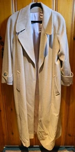 Abrigo Largo Vintage Regency Puro Cabello Camel Talla 14 Hermoso Estado, Sin Corbata - Imagen 1 de 5