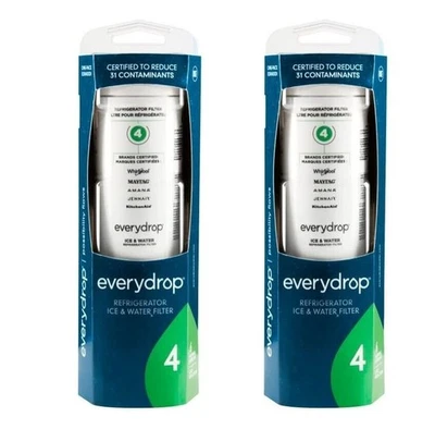 Every D²rop by 2 Pack Ice and Water Refrigerator Filter 4 ED²R4RX²D1 Sealed NEW - Image 1 of 2