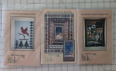 3 Pine Tree Lodge Quilt Patterns 103, 104,  211 - Image 1 of 4