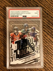 2023 CLEARLY DONRUSS #3 MIMS, SMITH-NJIGBA, ADDISON RATED ROOKIE GRADE 9 MINT!!! - Picture 1 of 2