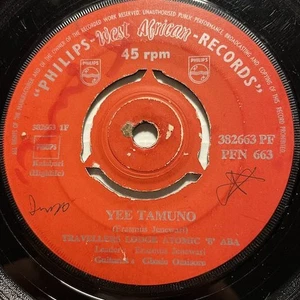 TRAVELLERS LODGE ATOMIC 8 African 45 Philips #382663 Yee Tamuno b/w Nkem Dirim - Picture 1 of 2