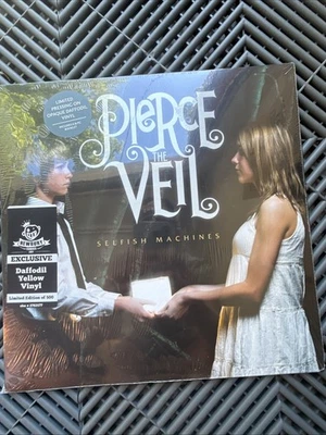 Pierce The Veil Selfish Machines Daffodil Yellow Vinyl LP Sealed Limited To 500 - Image 1 of 4