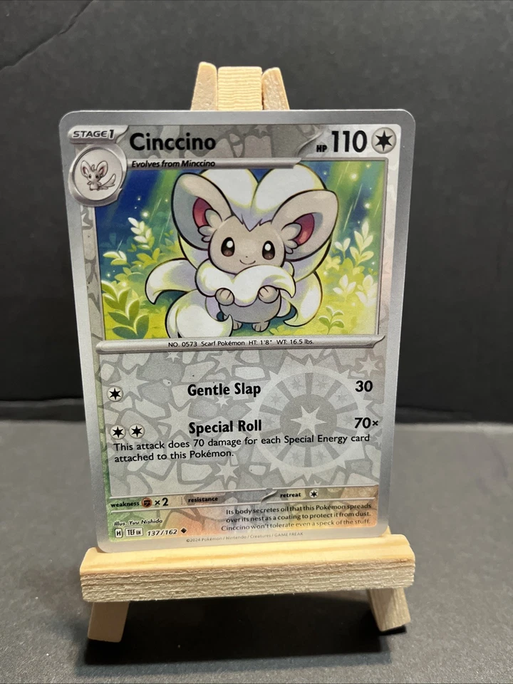 Cinccino 137/162 SV05: Temporal Forces Reverse Holo - Image 1 of 1