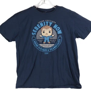 Herren T-Shirt SERENTITY NOW Seinfeld FUNKO Pop XL - Navy BLAU Frank Costanza - Bild 1 von 4