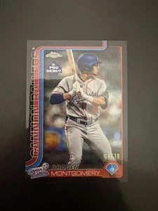 2025 Topps Chrome Pro Debut Braden Montgomery Black Refractor /10 - Picture 1 of 2