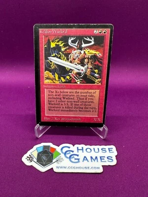 Keldon Warlord Beta Twisted Miscut 1993 Vintage MTG Collectible *CCGHouse* - Image 1 of 4