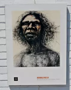 Framed & mounted 2004 Archibald Prize winner David Gulpilil by Craig Ruddy. - Picture 1 of 4