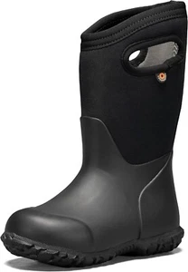 Bogs York Solid Kids Wellies Wellington Boots Black - Picture 1 of 1