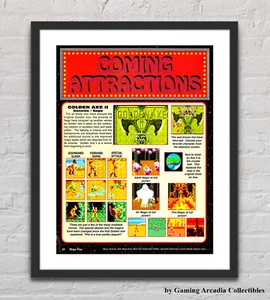 Golden Axe II Game Sega Genesis Glossy Promo Ad Poster Unframed G3615 - Picture 1 of 6