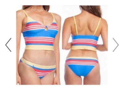 Polo Ralph Lauren Engineered Rayas Tankini Azul Rojo Amarillo Talla XS Para Mujer  Foto 1 de 4