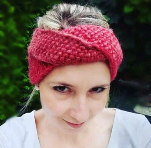 Edles Stirnband Alpaka Kaschmir rot Neu Wolle - Bild 1 von 3