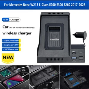 Chargeur Voiture Sans Fil Téléphone Charge pour Mercedes Benz W213 Classe E E E200 E300 260 - Photo 1 sur 9