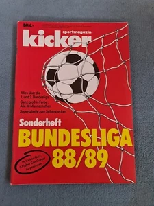 kicker Sonderheft Bundesliga 88/89, TOP Zustand!  - Bild 1 von 2