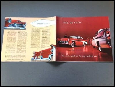1956 DeSoto Original Car Brochure Catalog - Fireflite Convertible Firedome - Imagem 1 de 4