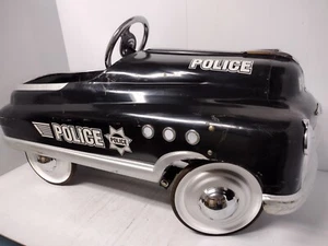 Vintage Police Highway Patrol Metal Pedal Car - Picture 1 of 10