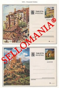 1975 TURISMO TOURISM ENTERO POSTAL CUENCA JAEN ** MNH 111 /12 POSTCARD TC23154 - Imagen 1 de 1