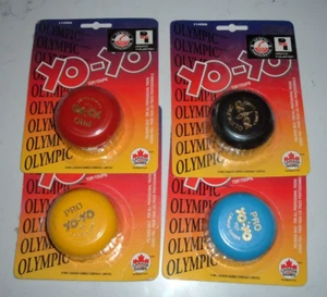(4)Vintage "PRO YO-YO" Olympic Games Canada Yoyo's - Picture 1 of 2