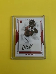Brian Hill Rookie Auto 2017 Panini National Treasures Falcons Wyoming /25 - Picture 1 of 1