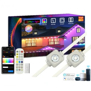 Permanent Outdoor Eaves Lights Smart RGBIC App Remote LED DIY Scene Modes lamp - Picture 1 of 19