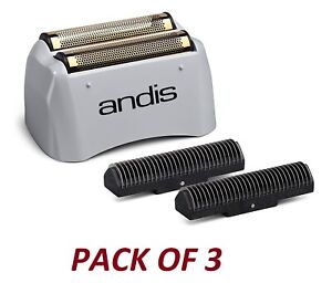 Pack of 3 - Andis Titanium Foil Repl&Cutt#17155
