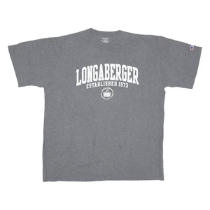 CHAMPION Longaberger Mens T-Shirt Grey USA Crew Neck XL - Picture 1 of 6