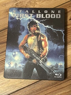 First Blood Blu-ray 1982 Limited Edition Steelbook Sylvester Stallone Tested - Image 1 of 4